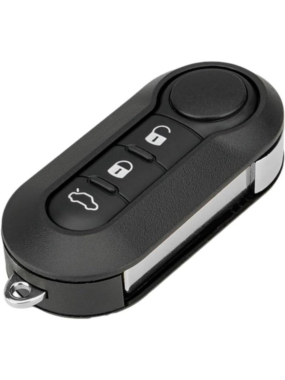3-Button Key Fob Cover Shell Case Replacement for Fiat 500 500L 500X 2007-2020